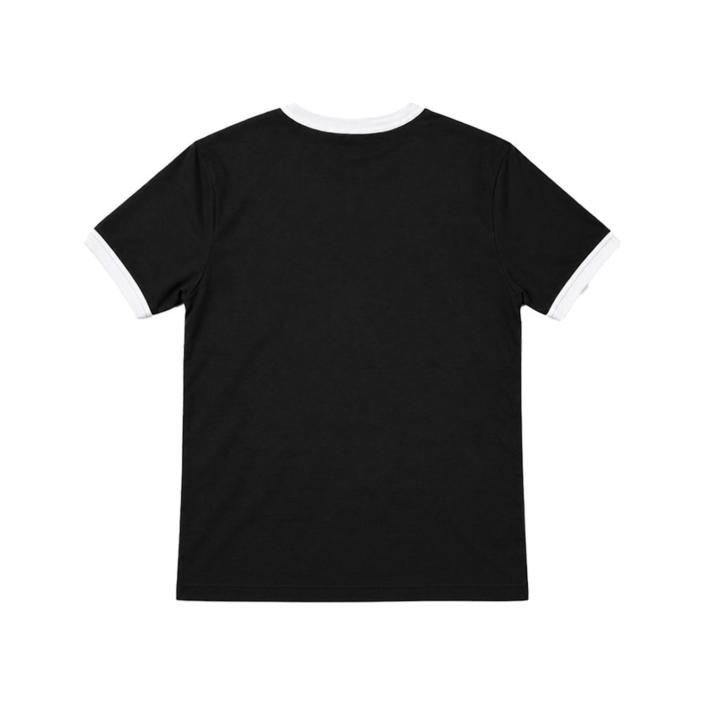 Playera Anchor Logo Ringer Contrast Black