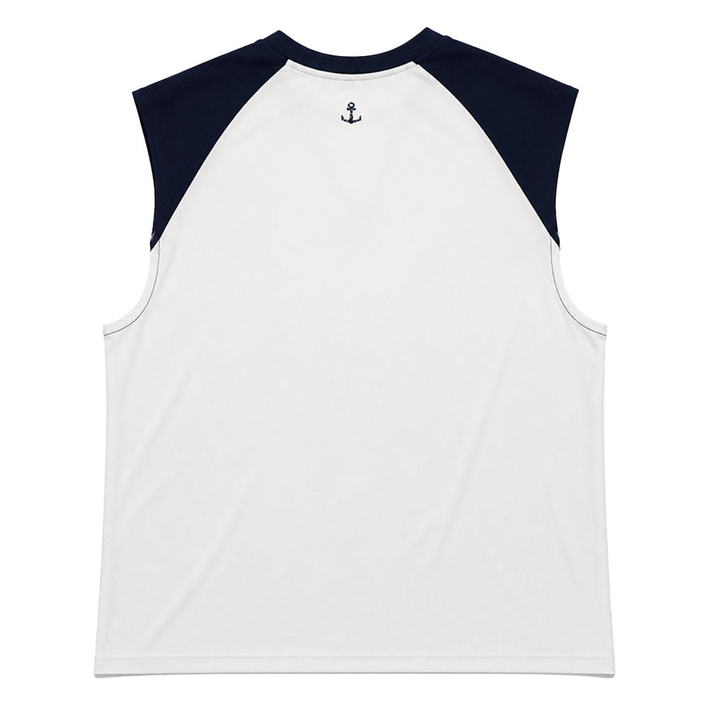 Garage High Performance Cut Off Sleeveless Navy