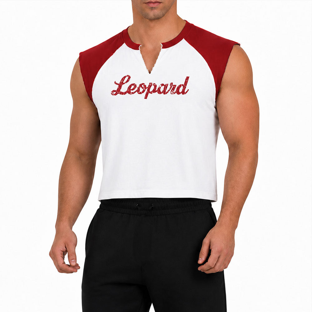 Garage High Performance Cut Off Sleeveless Red