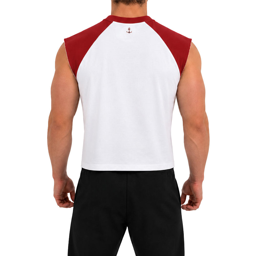 Garage High Performance Cut Off Sleeveless Red