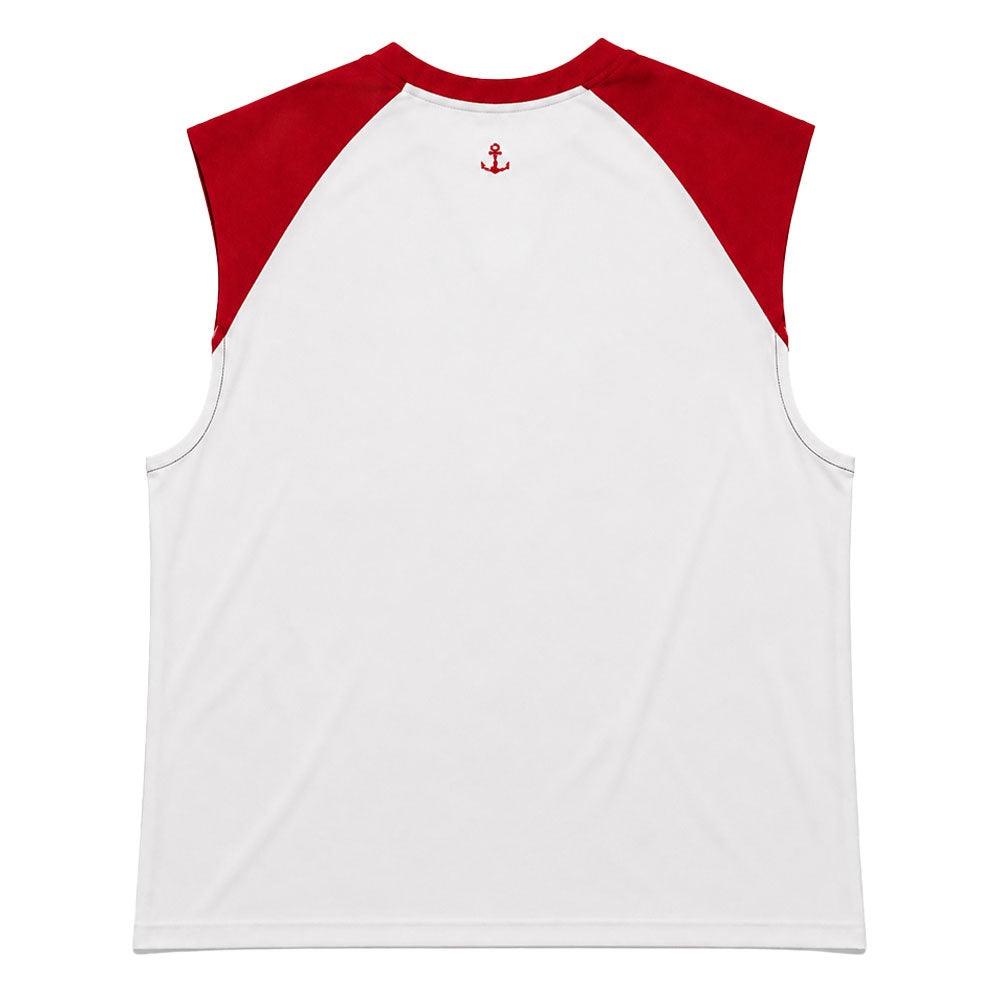 Garage High Performance Cut Off Sleeveless Red