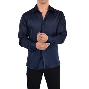 Camisa Vegas Sateen Navy