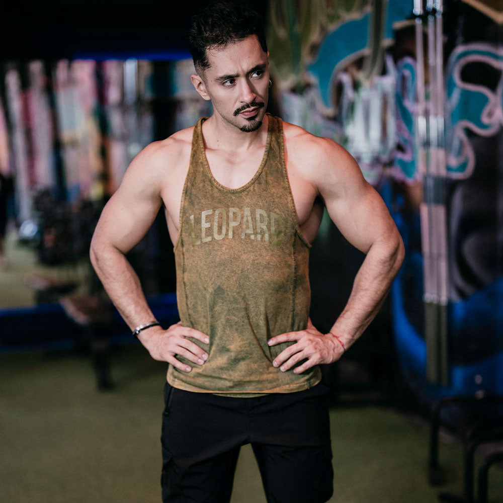 Gym Stringer Tank 3 Pack Iconic Acid Negro - Verde - Gris