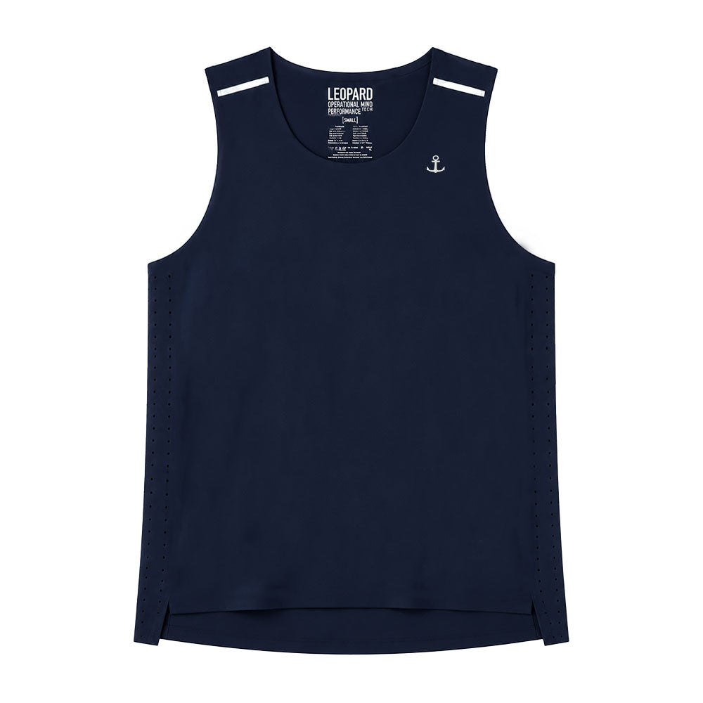 Singlet Tank Performance Tech Aeradry Navy Race
