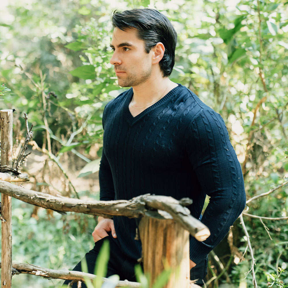 Roll Neck Sweater Light Gray