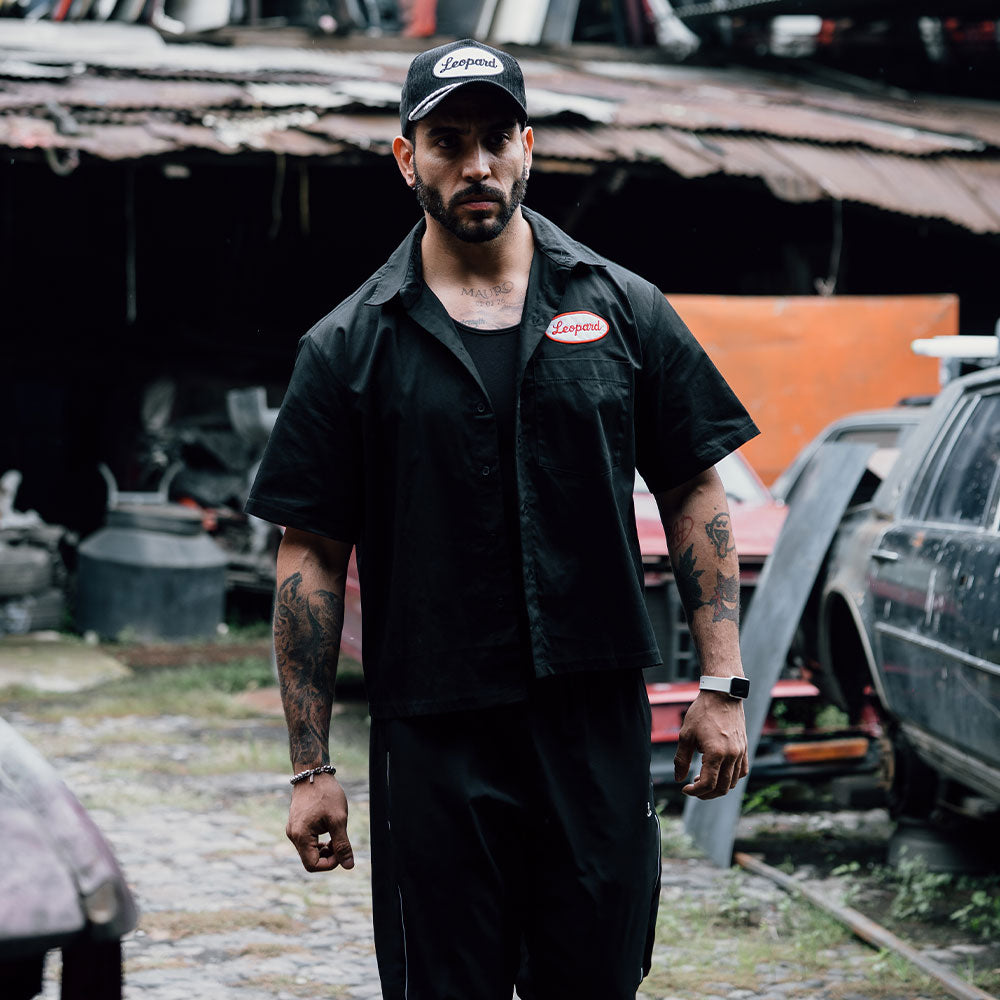 Camisa Boxy Oversized Diesel Black
