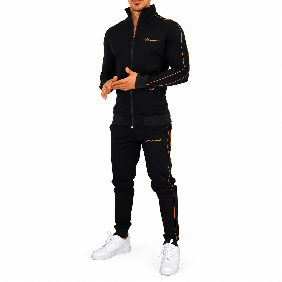 Scuderia Tracksuit Black Golden Logo