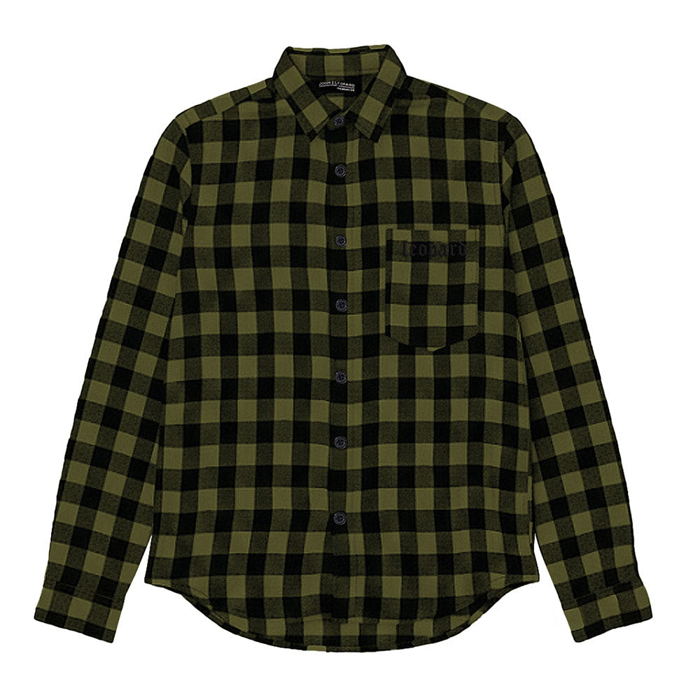 Oversized Flannel Shirt Green / Navy