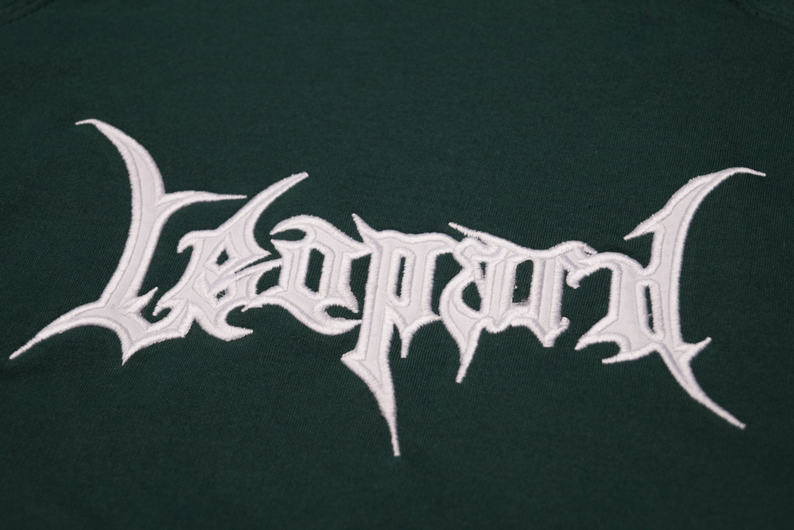 Hoodie Oversized Dark Series Distresed Logo Dark Green