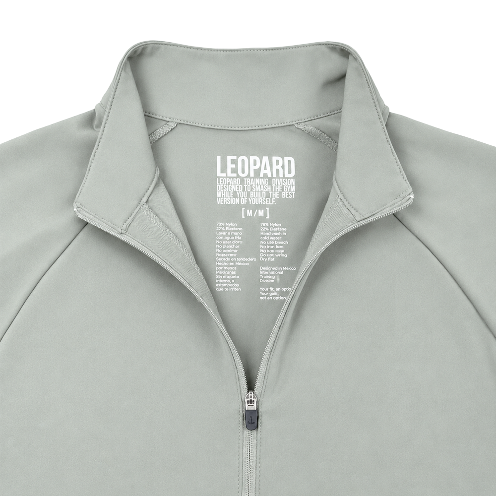 Sudadera Ultra Ligera Motion Series 1/4 Zip Mint Gray