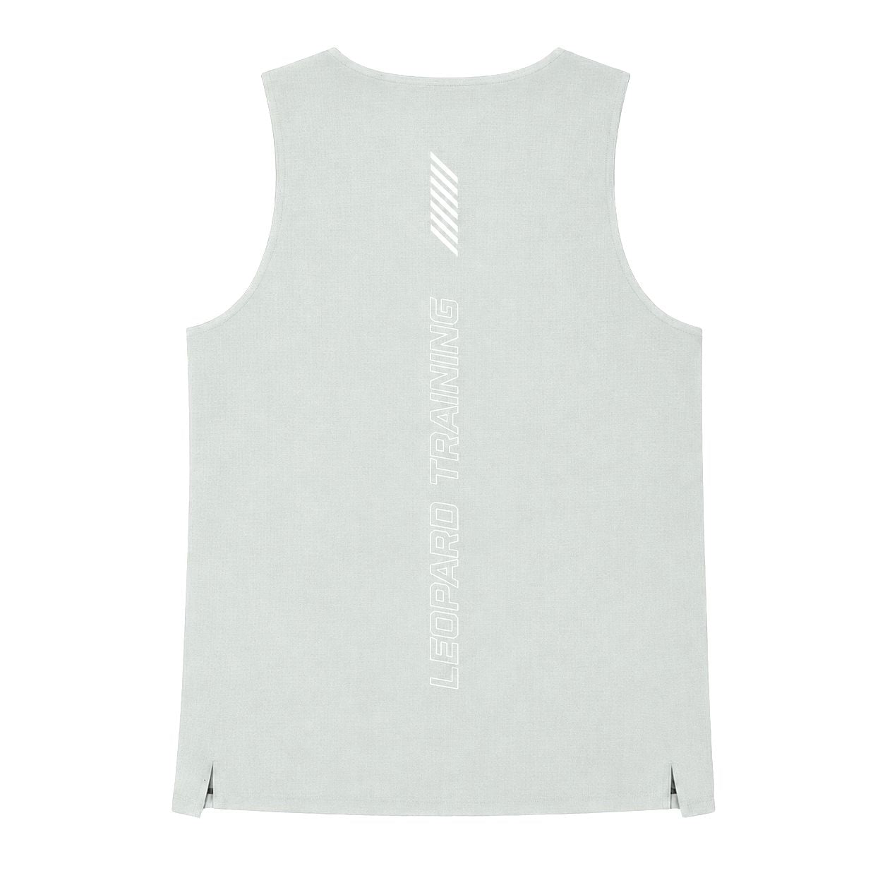 Singlet Tank Performance Tech Aeradry Light Gray Race