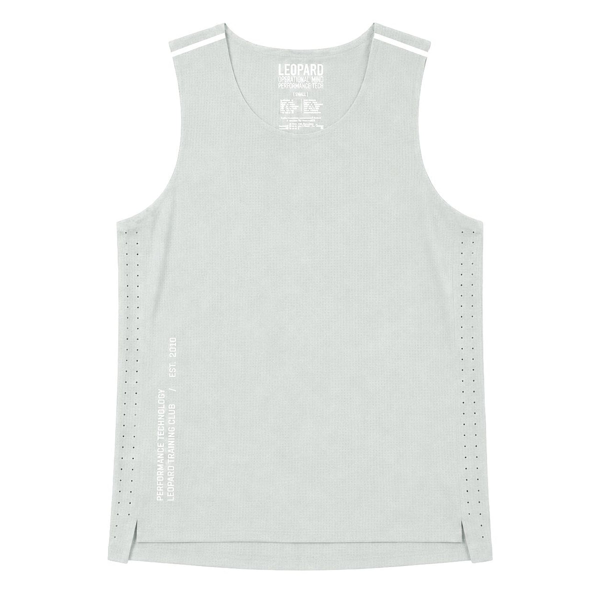 Singlet Tank Performance Tech Aeradry Light Gray Race