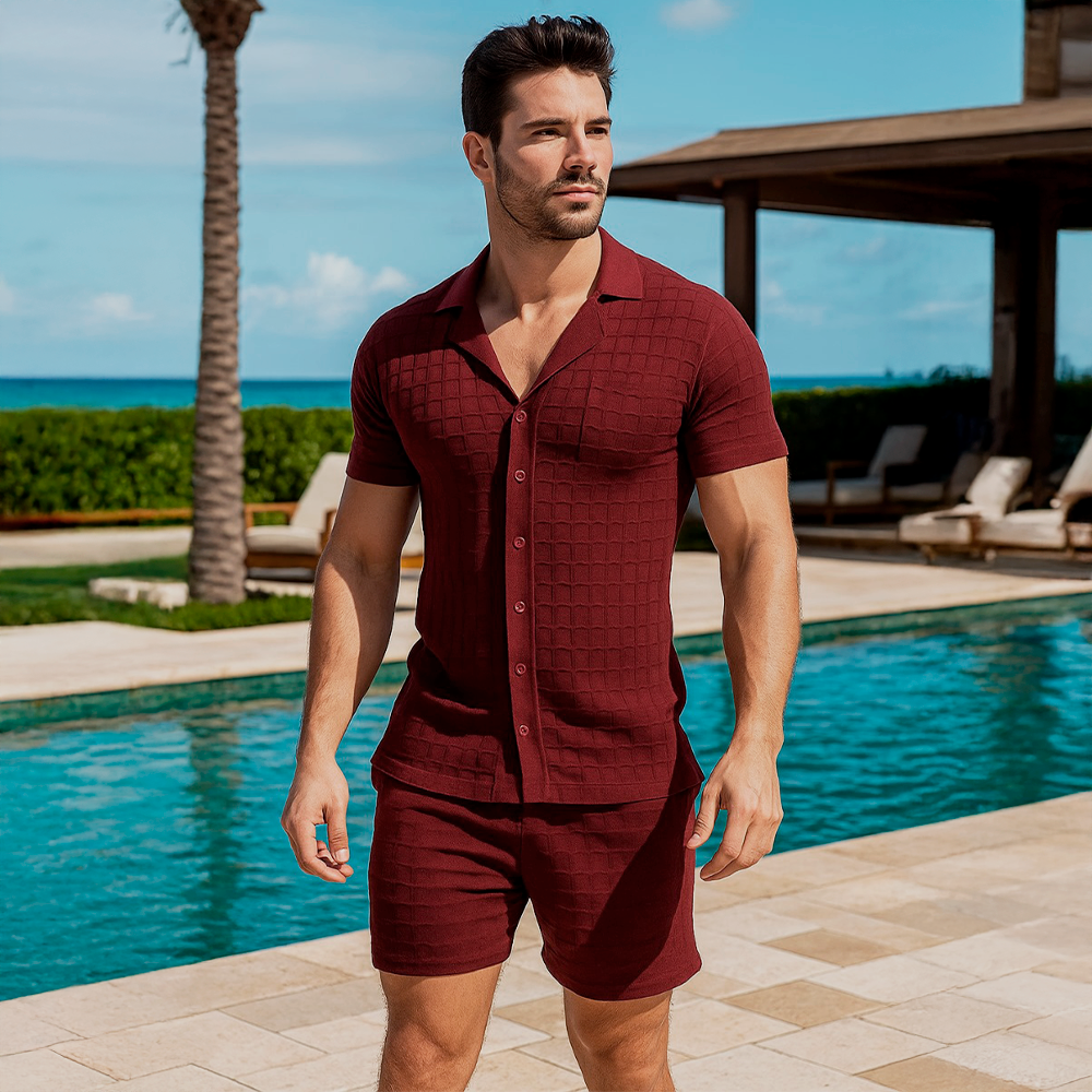 Havana Knitted Short Bambú Merlot