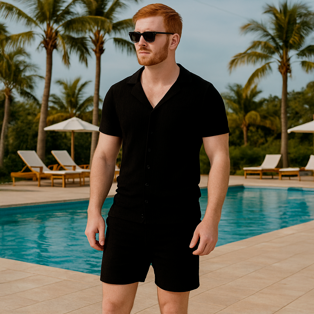 Havana Knitted Short Bambú Black