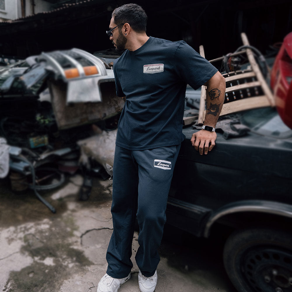 High Performance Fleece Jogger Straight Navy