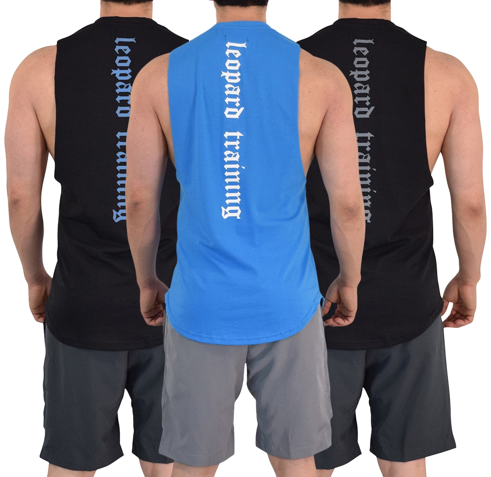 Legacy Sleeveless 3 Pack Black White Blue - Blue White White - Black Gray Gray