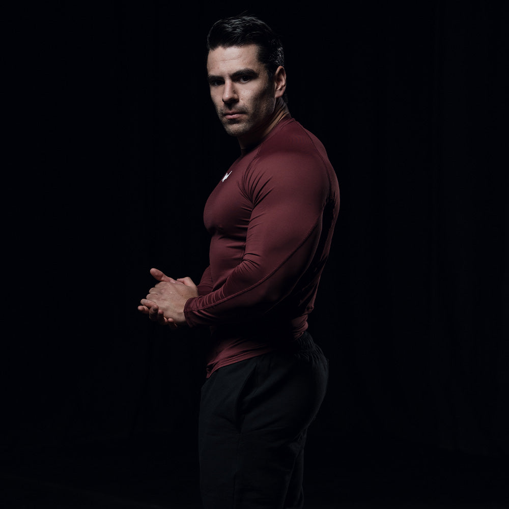 Strike Ops Compression Long Sleeve Burgundy (preventa)