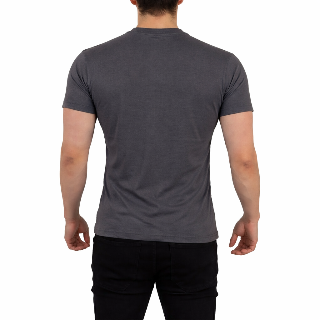 Playera Heritage Logo Slim Ringer Oxford