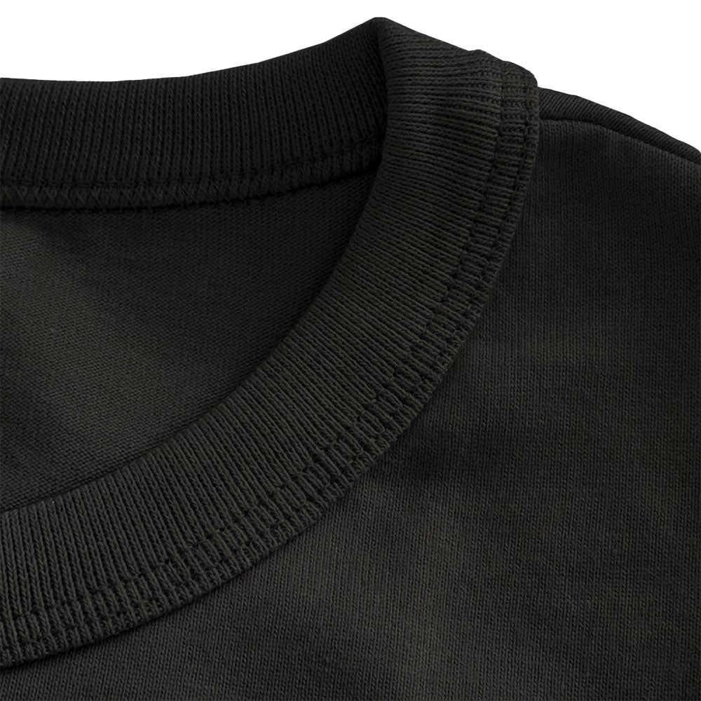 Playera Heritage Logo Slim Ringer Black
