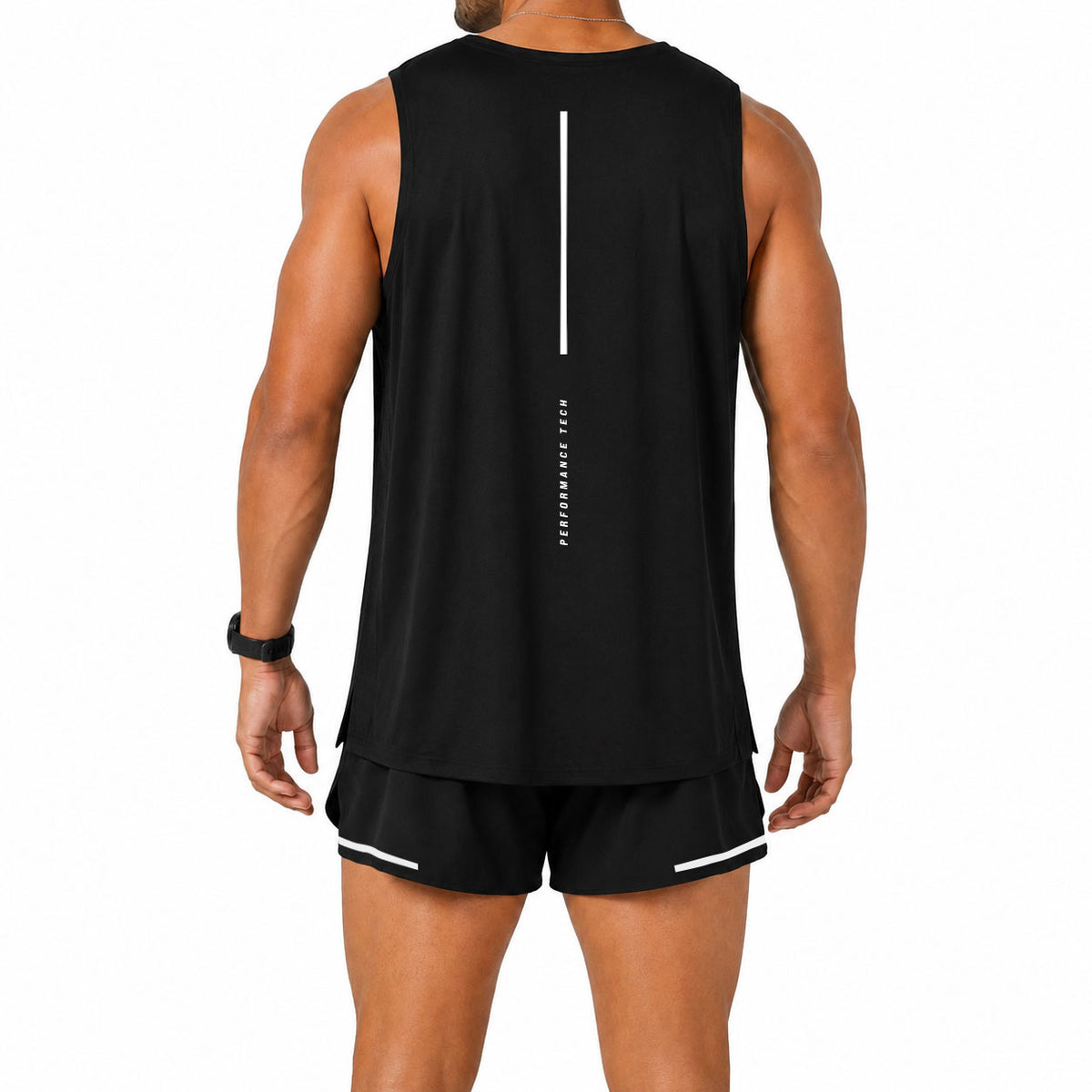 Singlet Tank Performance Tech Aeradry Black Race