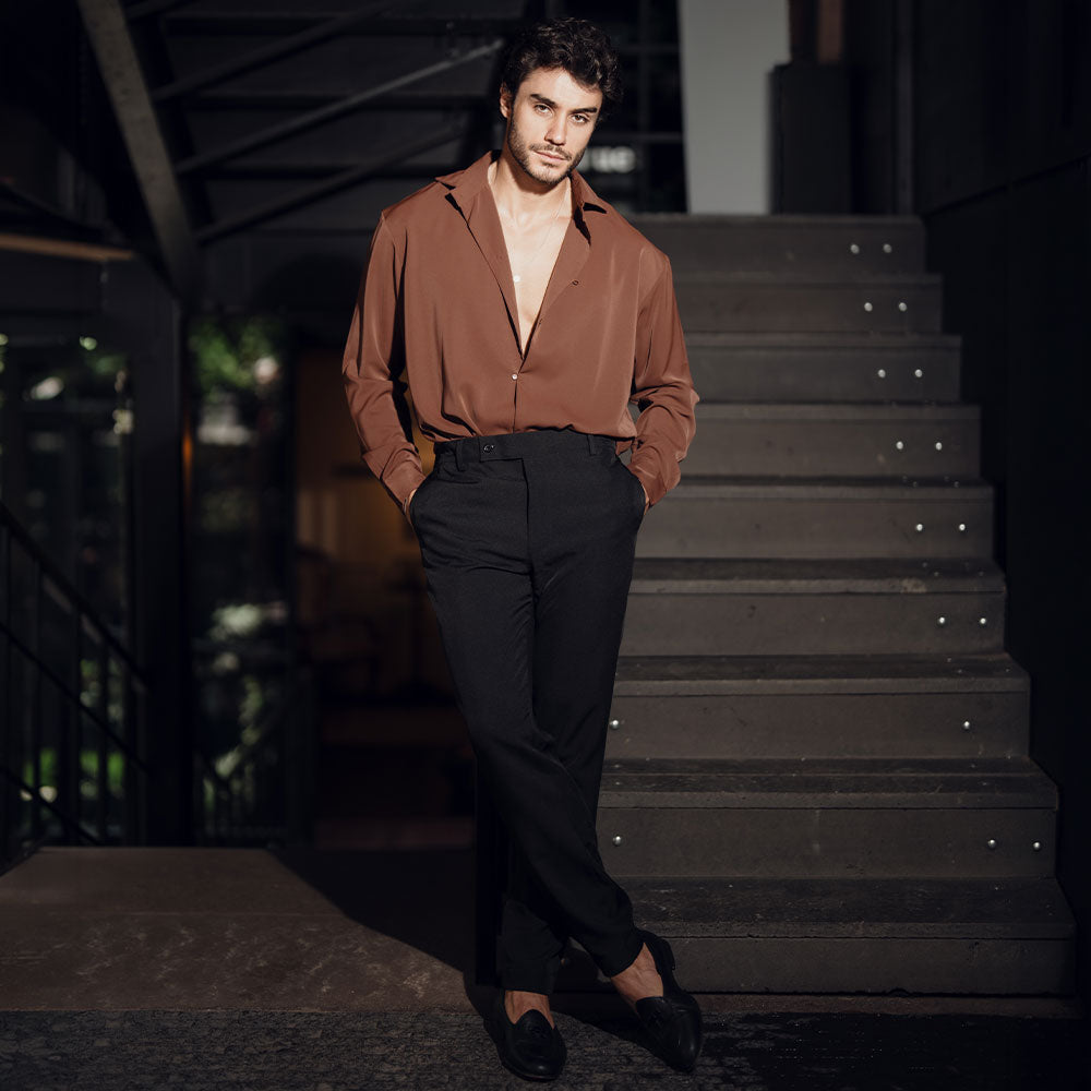 Nerano Smart-Casual Trouser Black