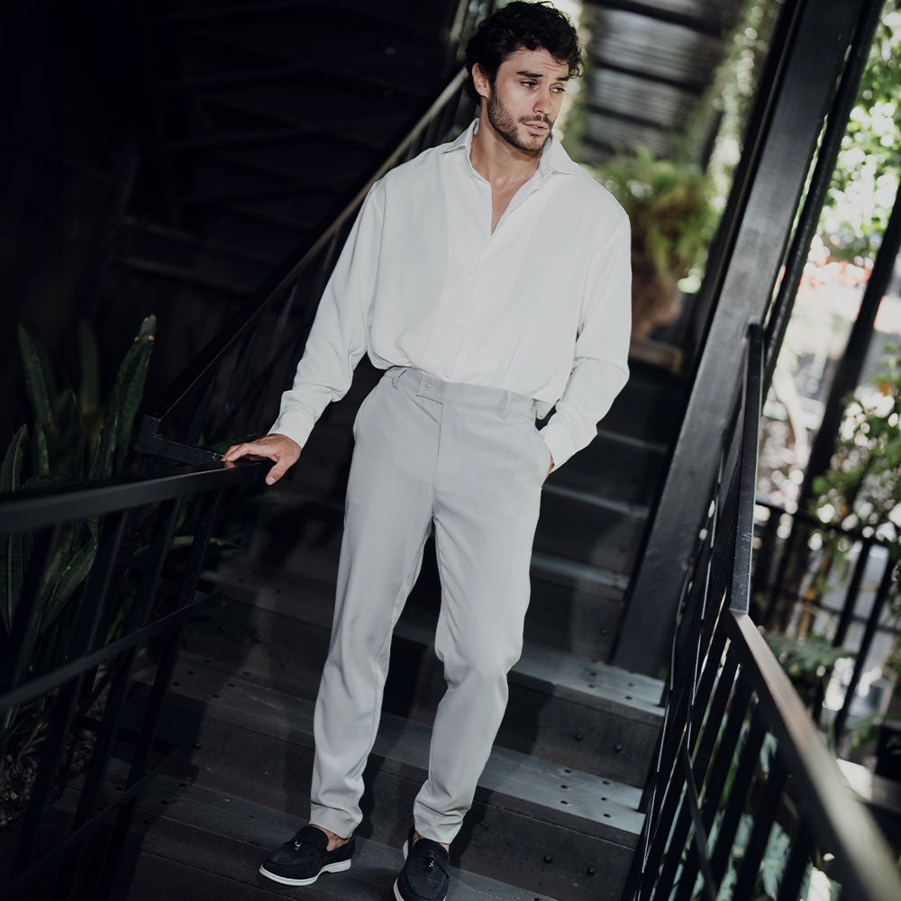 Nerano Smart-Casual Trouser Stonegray