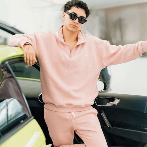 Fleece Pullover Hoodie Offline Mode Pink