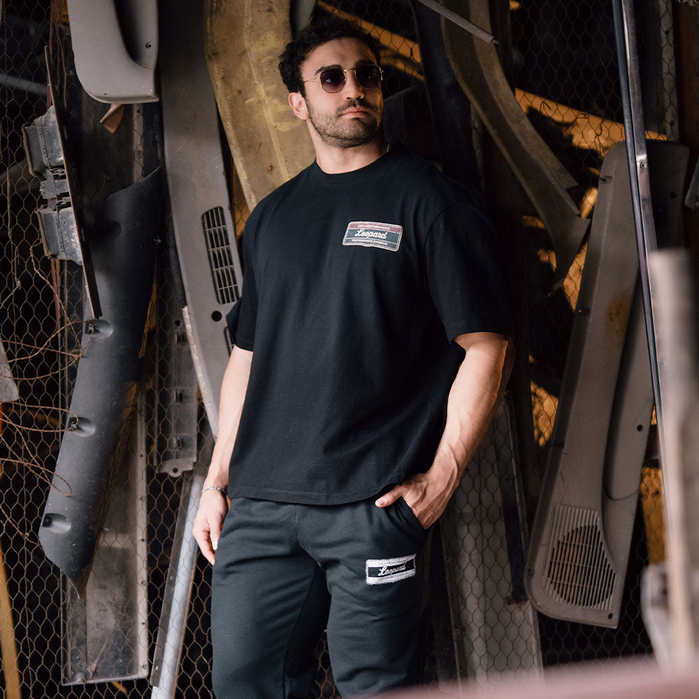 Playera Oversized High Performance Sunfade 240gr Black