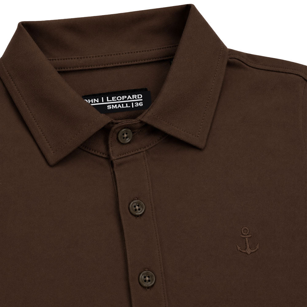 Santos Polo Manga Corta Brown