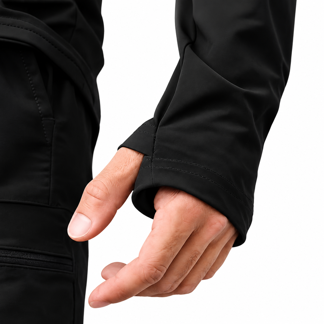 Sudadera Ultra Ligera Motion Series 1/4 Zip Black