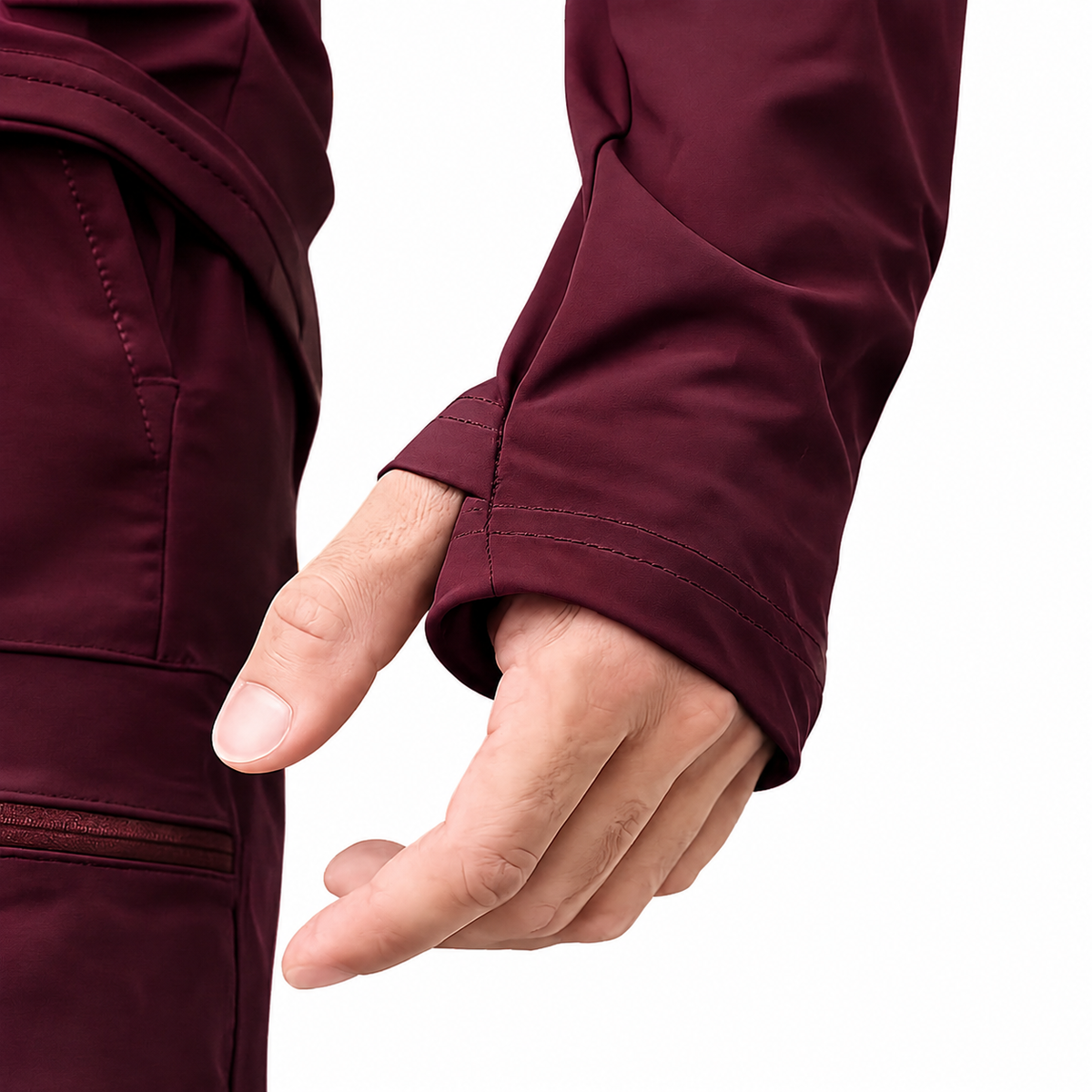 Sudadera Ultra Ligera Motion Series 1/4 Zip Burgundy