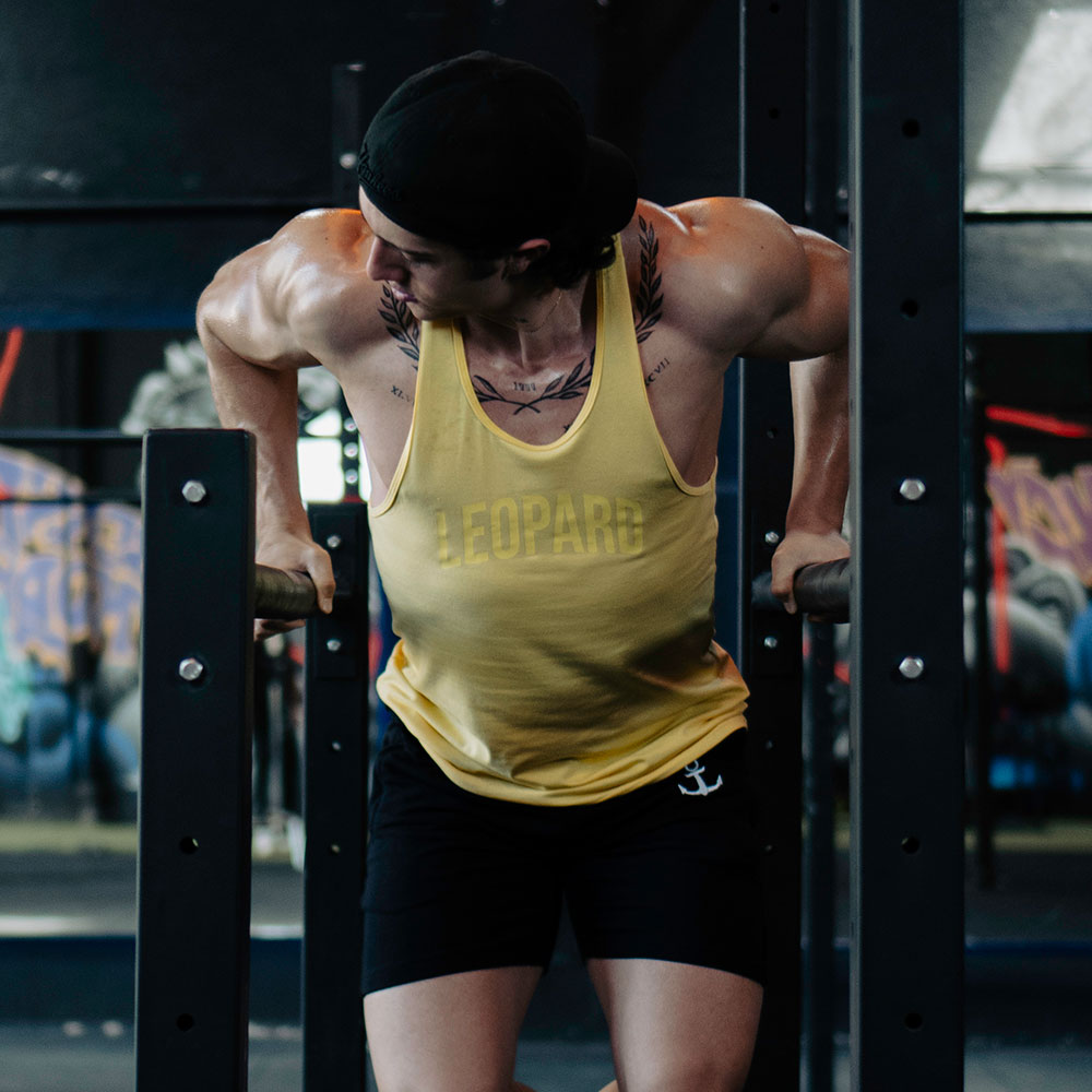 Gym Stringer Tank 3 Pack Varsity Full  Azul Claro - Amarillo - Vino