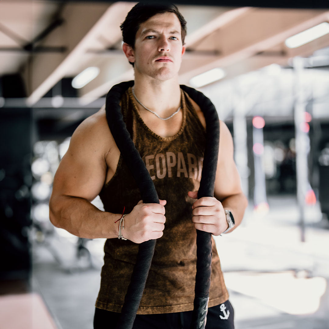Gym Stringer Tank 3 Pack Iconic Acid Marino - Café - Vino