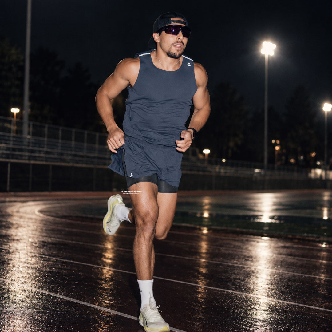 Singlet Tank Performance Tech Aeradry Navy Race