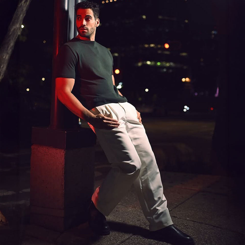 Nice Guy Trouser Ultra Relaxed Straight Fit Raw Cream