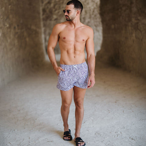 Traje De Baño Sirocco Delos White Violet