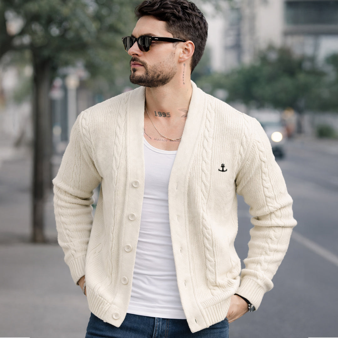 Oldman Sweater Cardigan Knitwear Off White