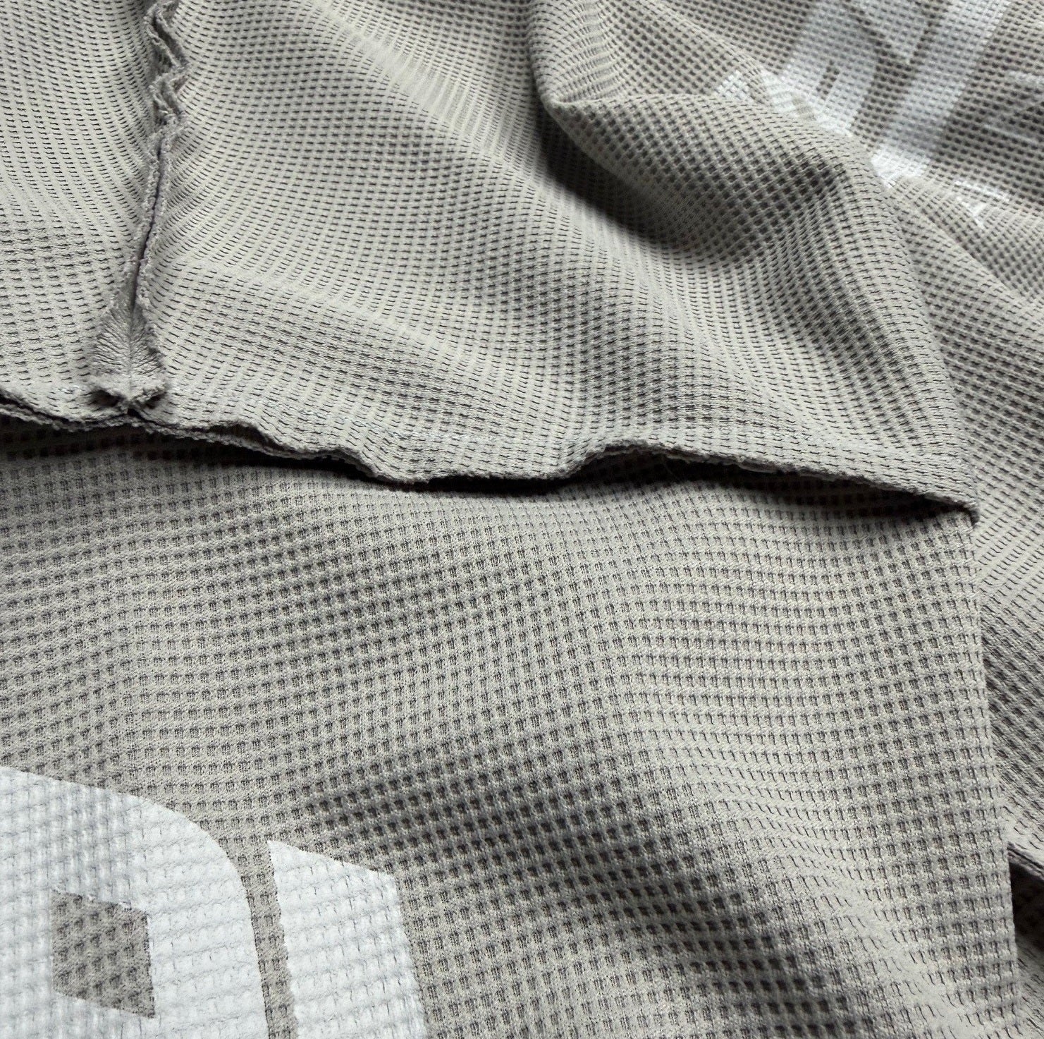 Playera Thermal Waffle Longsleeve Light Gray
