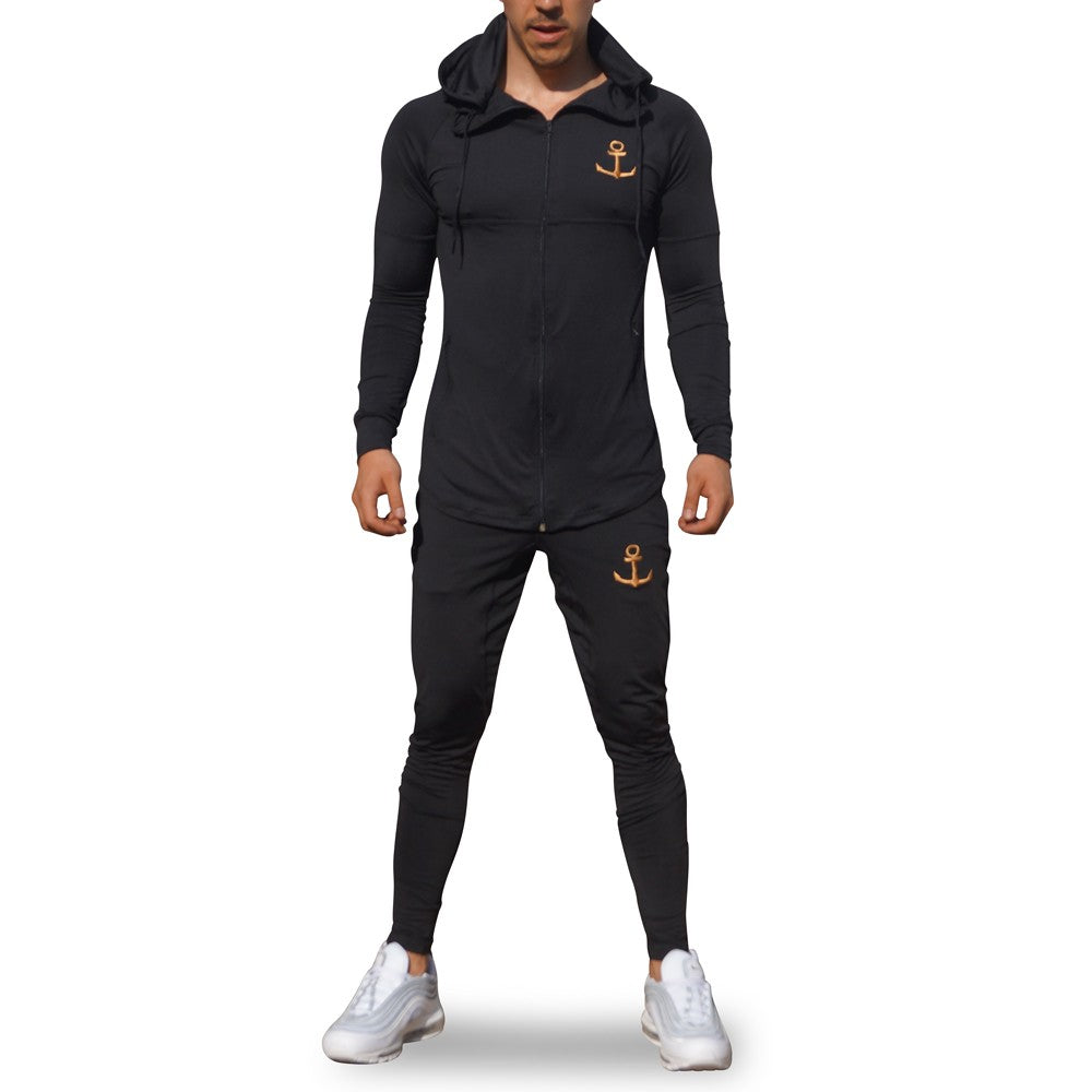 Slim Tracksuit Black Gold