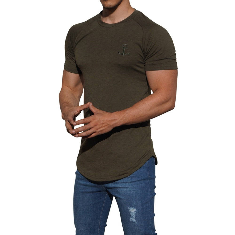 Military Green Short Sleeve Raglan T-Shirt Military Green
