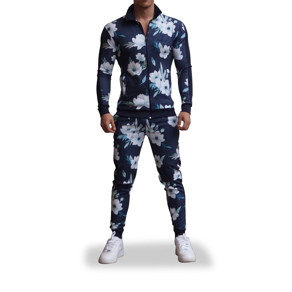 Pants Elite Track Suit Pattern Flower Canvas