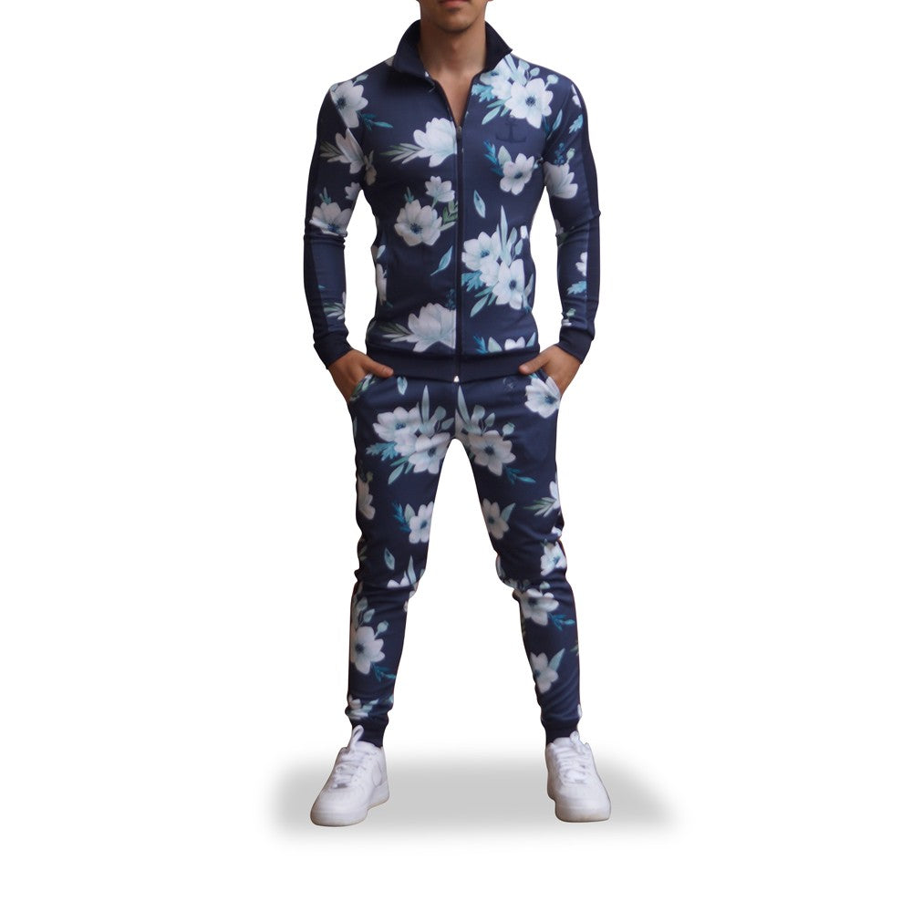 Pants Elite Track Suit Pattern Flower Canvas