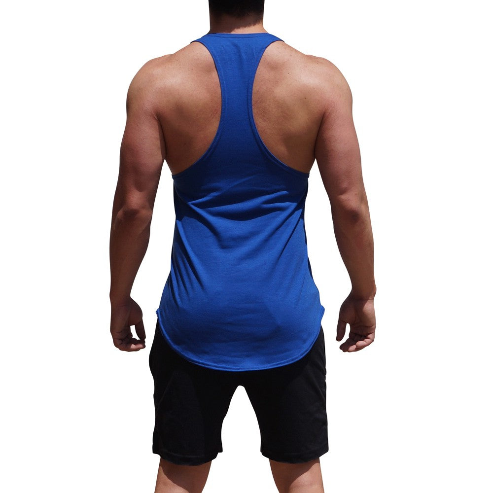 Gym Stringer Tank King White Anchor
