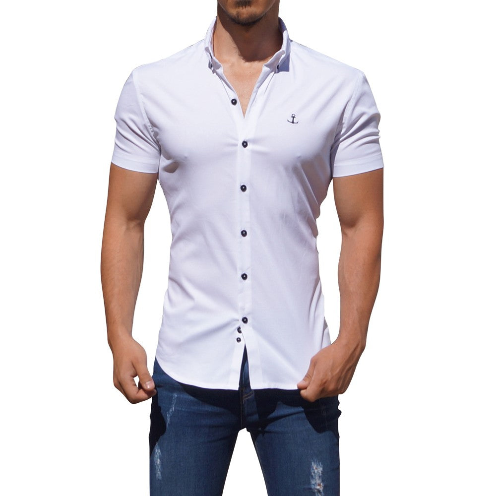 White Short Sleeve Shirt White
