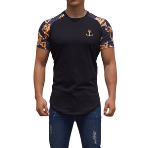 Baroque Short Sleeve Black Raglan T-Shirt 2.0