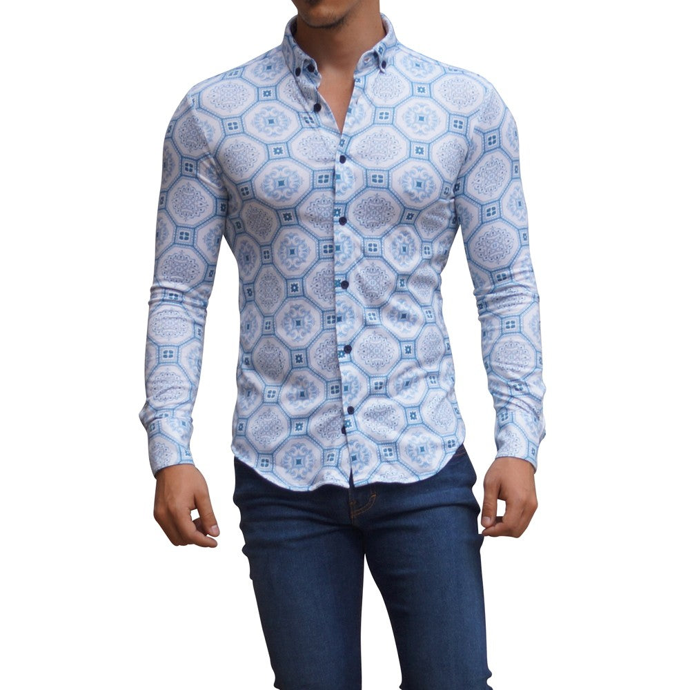 Turquish White Long Sleeve Shirt