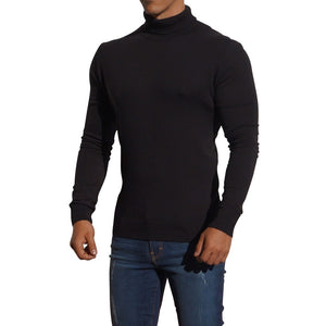Roll Neck Sweater Negro