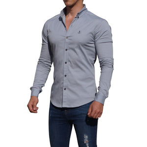 Camisa  Manga Larga Plata