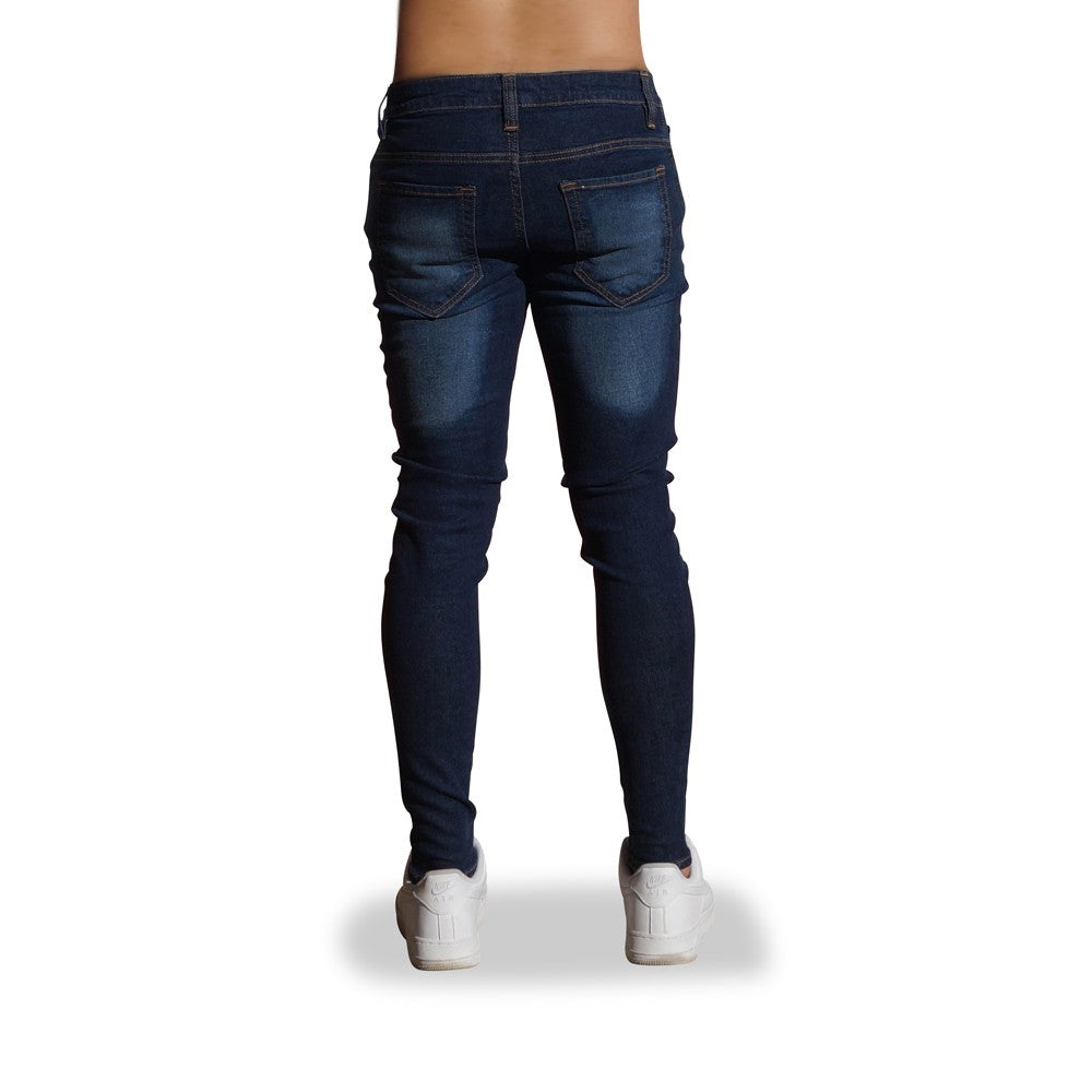Jeans Skinny Washed Navy Blue