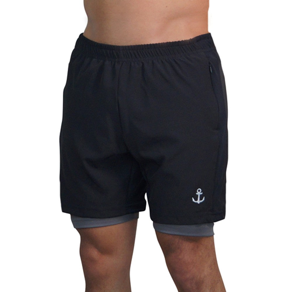 Strong Line Short Black Logo Silver